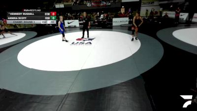 Champ. Round 1 - Victoria Espinoza vs Pixie Newton, Yuba City High School Wrestling