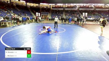 132 lbs Consi Of 16 #1 - Nick Nicosia, Tyngsborough/Dracut vs Levon McCann, Winnacunnet