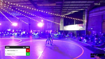 98 lbs Consolation - Lionel Hernandez, 806 Takedown Wreslting vs Esai Saenz, Bear Cave WC