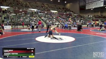 6A 150 lbs Semifinal - Dominic Keeton, Catholic vs Cash Bray, Heritage