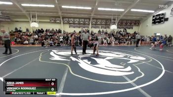 165 lbs Champ. Round 2 - Aisha James, Ganado vs Veronica Rodriguez, Miyamura