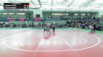 132 lbs Consolation - Genesis Colon, Ledyard vs Olivia Hopkins, Rocky Hill