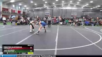 126 lbs Cross Bracket (8 Team) - Preston Klosterman, Iowa Black vs Jace Blasius, South Dakota Rage