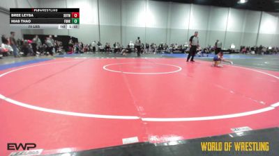 70 lbs Rr Rnd 5 - Bree Leyba, SOTM Lady Outlaw vs Hias Thao, Funky Singlets K-6