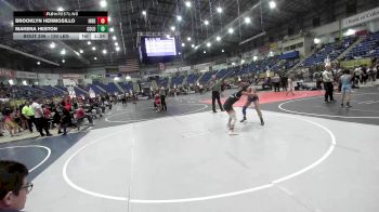 130 lbs Quarterfinal - Brooklyn Hermosillo, Independant vs Makena Heston, Columbine Girls Wrestling