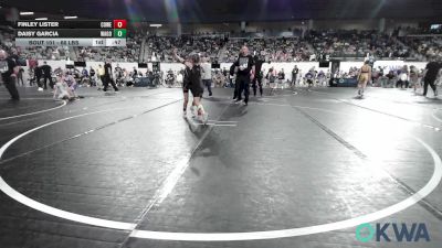66 lbs Consi Of 4 - Finley Lister, Coweta Tiger Wrestling vs Daisy Garcia, Wagoner Takedown Club