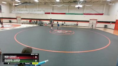 70 lbs Cons. Semi - Enzekiel Harris, Riverton USA Wrestling vs Bodi Cooley, Powell Wrestling Club