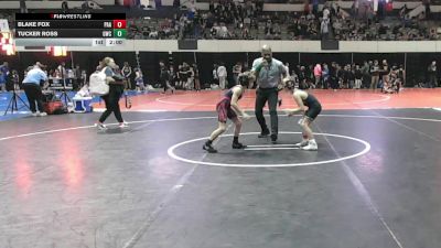 3-5 72 Champ. Round 1 - Blake Fox, Poquoson Athletic Association vs Tucker Ross, Grizzly Wrestling Club