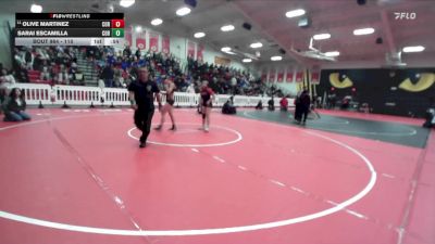 110 lbs Cons. Round 4 - Sarai Escamilla, Corona Senior vs Olive Martinez, Corona Senior