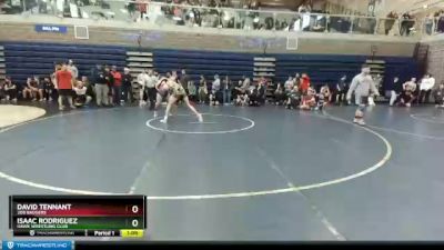 160 lbs Quarterfinal - Isaac Rodriguez, Hawk Wrestling Club vs David Tennant, 208 Badgers