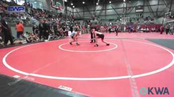85 lbs Quarterfinal - Josey Voss, Skiatook Youth Wrestling vs Callaway Battenfield, Raw Wrestling Club