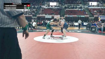 Semifinal - Gavin Schmele, Broadwater (Townsend) vs Reuben Kinzer, Powder River Co. (Broadus)
