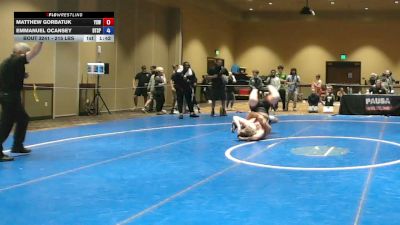 215 lbs Cons. Sub-semis - Matthew Gorbatuk, Yale Street WC vs Emmanuel Ocansey, Beat The Streets Philadelphia