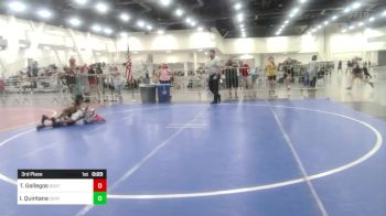 87 lbs 3rd Place - Tyrann Gallegos, Southwest Hammers vs Ivan Quintana, Center Vikings