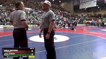 5A 100 lbs Quarterfinal - Emele Siegfried, Sylvan Hills vs Litzy Garcia, Gravette