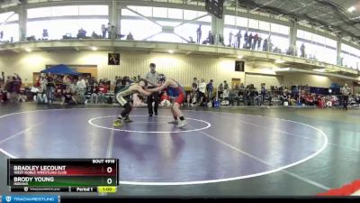 149 lbs Cons. Round 1 - Bradley Lecount, West Noble Wrestling Club vs Brody Young, Indiana