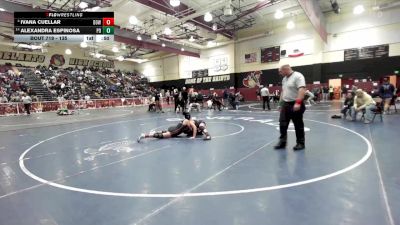 135 lbs Cons. Semi - Alexandra Espinosa, Palm Desert vs Ivana Cuellar, Downey