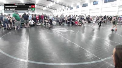 54 lbs Round Robin 4 - Gavin Sowers, Rising Kingz-Yth vs Rhea Karas, Backbone Wrestling Club-Yth