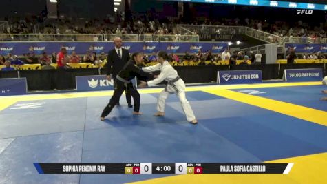 Sophia Penonia Ray vs Paula Sofia Castillo 2026 Pan Kids Jiu-Jitsu IBJJF Championship