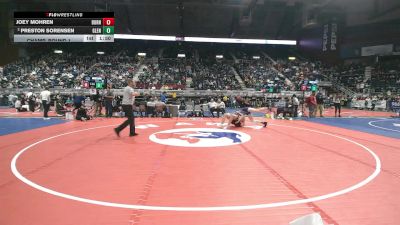 3A-175 lbs Champ. Round 1 - Joey Mohren, Burns/Pine Bluffs vs Preston Sorensen, Glenrock