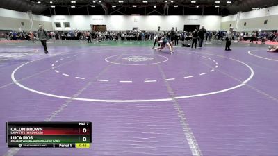 126 lbs Cons. Round 4 - Luca Rios, Conroe Woodlands College Park vs Calum Brown, Lafayette (Wildwood)