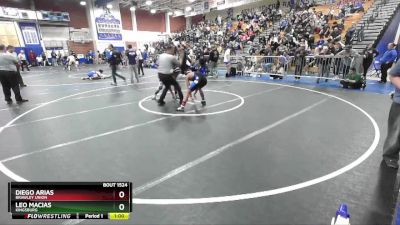 132 lbs 3rd Place Match - Leo Macias, Kingsburg vs Diego Arias, Brawley Union