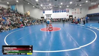 190 lbs Semifinal - Carsten Scholl, Cheyenne Central vs Trayson Hastings, Sheridan