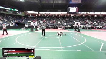 90 lbs Champ. Round 1 - Teige Haller, WAD1 vs Landon Warman, GGBA