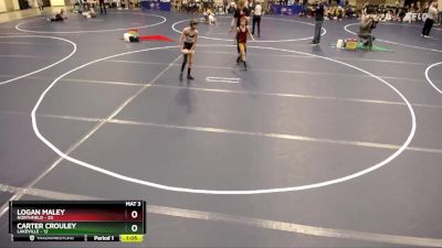 72 lbs Quarterfinals (8 Team) - Carter Crouley, Lakeville vs Logan Maley, Northfield