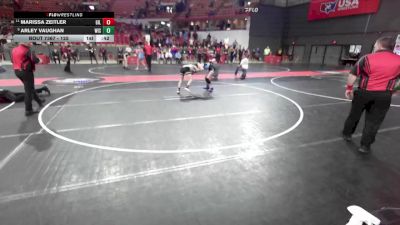 125 lbs 1st Place Match - Arley Vaughan, Wisconsin vs Marissa Zeitler, Gillett/Suring