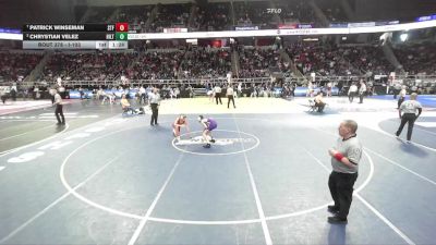 I-103 lbs Quarterfinal - Patrick Winseman, St. Francis vs Chrystian Velez, Hilton