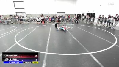 86 lbs Champ. Round 1 - Carson Eilbes, Askren Wrestling Academy vs Josh Sunday, Crass Trained: Weigh In Club