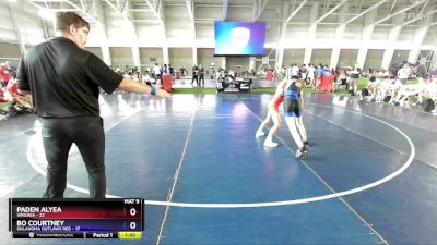 94 lbs Semis & 1st Wrestleback (8 Team) - Paden Alyea, Virginia vs Bo Courtney, Oklahoma Outlaws Red