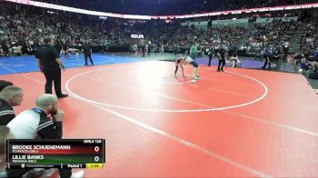 Girls 126 lbs Semifinal - Brooke Schuenemann, Plymouth Girls vs Lillie Banks, Menasha Girls