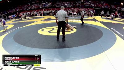 D1-215 lbs Semifinal - Aidan Weimer, Springboro vs Jonny Slaper, St. Edward