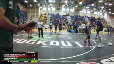 175 lbs Cons. Round 3 - Brian Wright, Camden vs Fabio Perezleguizamo, Homestead Senior High