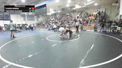 215 lbs Quarterfinal - Matthew Olivarez, La Mirada vs Aaron Heirigs, Santa Monica