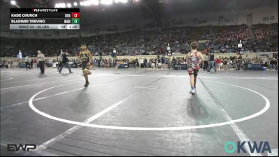80 lbs Round Of 16 - Kade Church, Skiatook Youth Wrestling vs Bladimir Trevino, Madill Takedown