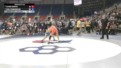 120 lbs Champ. Rd Of 32 - Layne Martin, Michigan vs Joel Friederichs, Minnesota