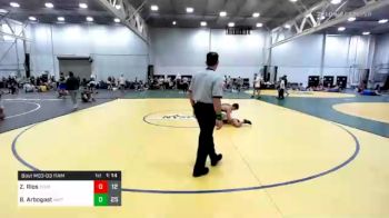 123 lbs Prelims - Zach Rios, Tech Squad vs Brycen Arbogast, Virginia Team Predator