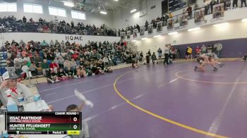 105 lbs Champ. Round 1 - Hunter Pflughoeft, Cody Middle School vs Issac Partridge, Worland Middle School