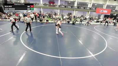 16U Girls - 110 lbs Cons. Round 2 - Ella Als, Riverhawk Wrestling Club vs Lilly Briggs, Moyer Elite Wrestling