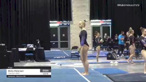 Molly Peterson - Floor, Flips Gym #422 - 2021 USA Gymnastics Development Program National Championships