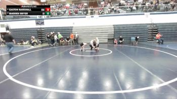 45 lbs Quarterfinal - Easton Marshall, Hawk Wrestling Club vs Madden Smyer, Declo Stingers