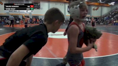 77 lbs Quarterfinal - Ryne Utley, Mount Vernon Wrestling Club vs Ralen Albaugh, Wrath