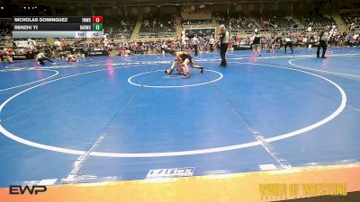 84 lbs Consi Of 16 #1 - Nicholas Dominguez, Top Notch Wrestling Club vs Renzhi Yi, Bay Area Dragons