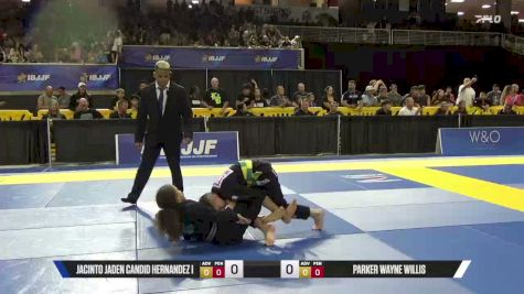Jacinto Jaden Candid Hernandez I vs Parker Wayne Willis 2026 Pan Kids Jiu-Jitsu IBJJF Championship