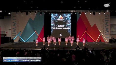 Encore Training LLC - Pink Dreams Legends [2026 L1 Youth - Flex - D2 - Small - WC Day 2] 2026 The Youth Summit