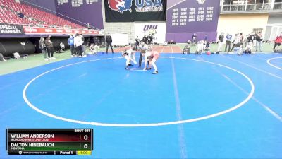 138 lbs Cons. Round 4 - William Anderson, Ironclad Wrestling Club vs Dalton Hinebauch, Montana