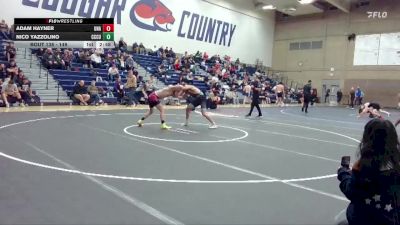149 lbs Cons. Round 4 - Adam Hayner, Unattached vs Nico Yazzolino, Clackamas Unattached
